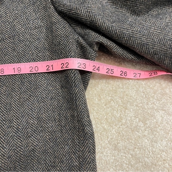 Woolrich Blazer Sport Coat Mens 44L Brown 2 Button Pure Wool Herringbone - Picture 7 of 12